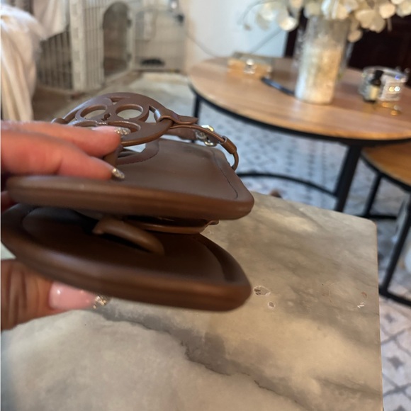 Coach Brown Leather Sandals - Picture 6 of 7